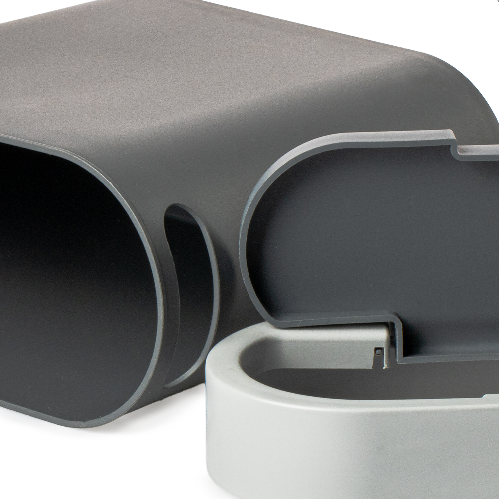 Contenedor De Basura Gris 2.8L Plástico Coza - Imagen 3