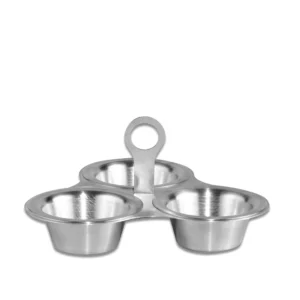 Salsera Triple Acero Inoxidable Moven