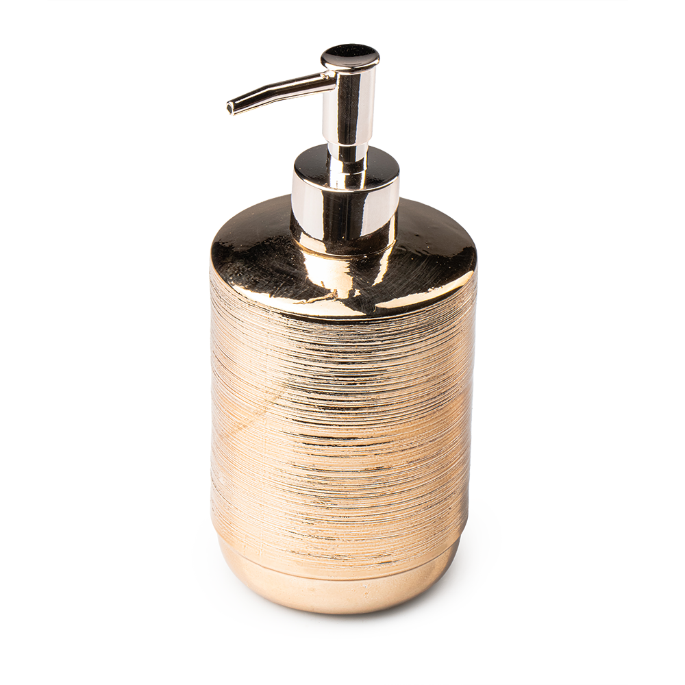 Dispensador De Jabón Dorado 450ml Cerámica Top Choice - Imagen 2
