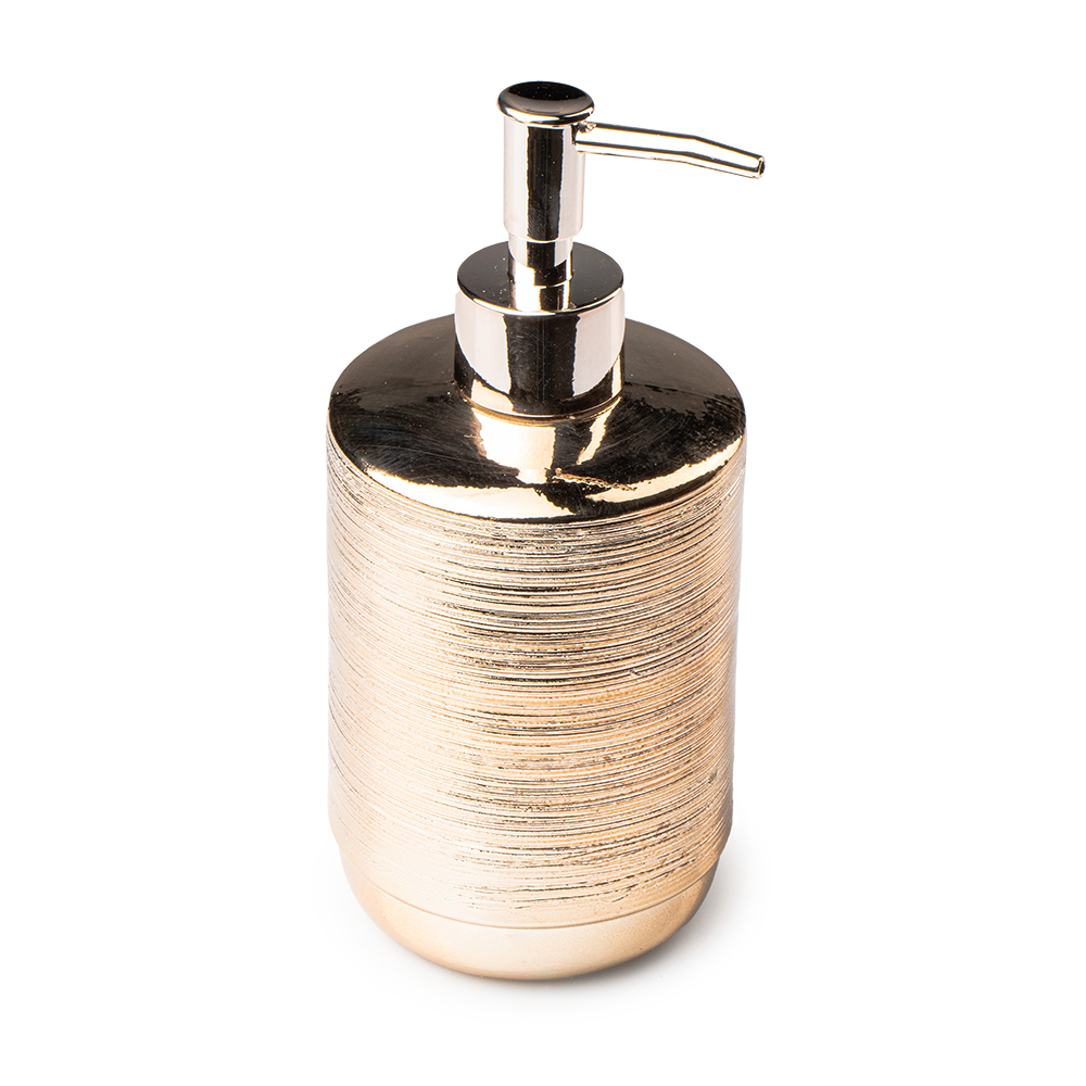 Dispensador De Jabón Dorado 450ml Cerámica Top Choice - Imagen 3