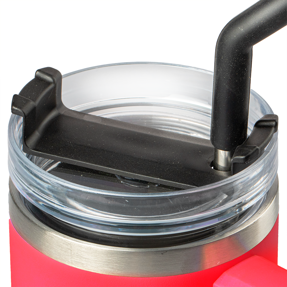 Termo Con Popote Rojo 1.2L Acero Inoxidable Nuvó - Imagen 4