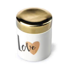 Joyero Love Dorado Cerámica Love And Lemons