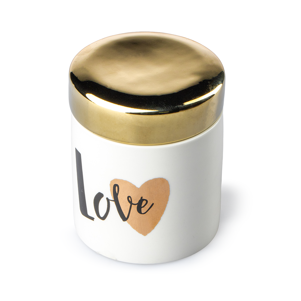 Joyero Love Dorado Cerámica Love And Lemons